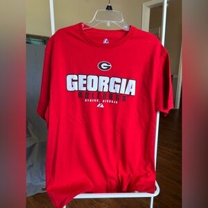 Majestic Georgia Bulldogs Red Short-Sleeve Tee
